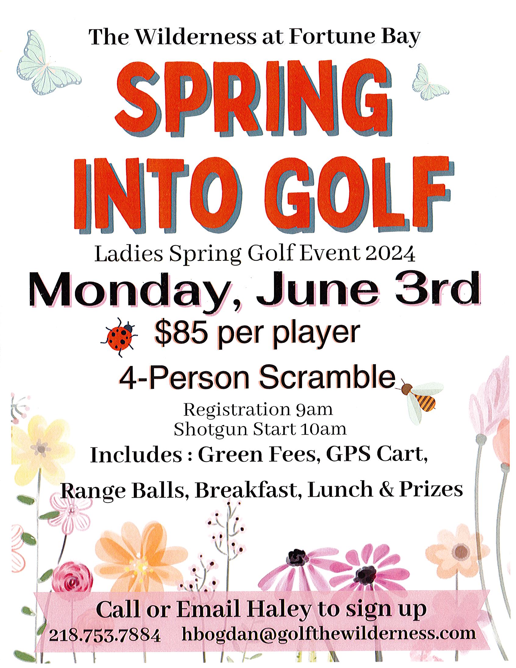 2024 Ladies Day Spring Into Golf Flyer