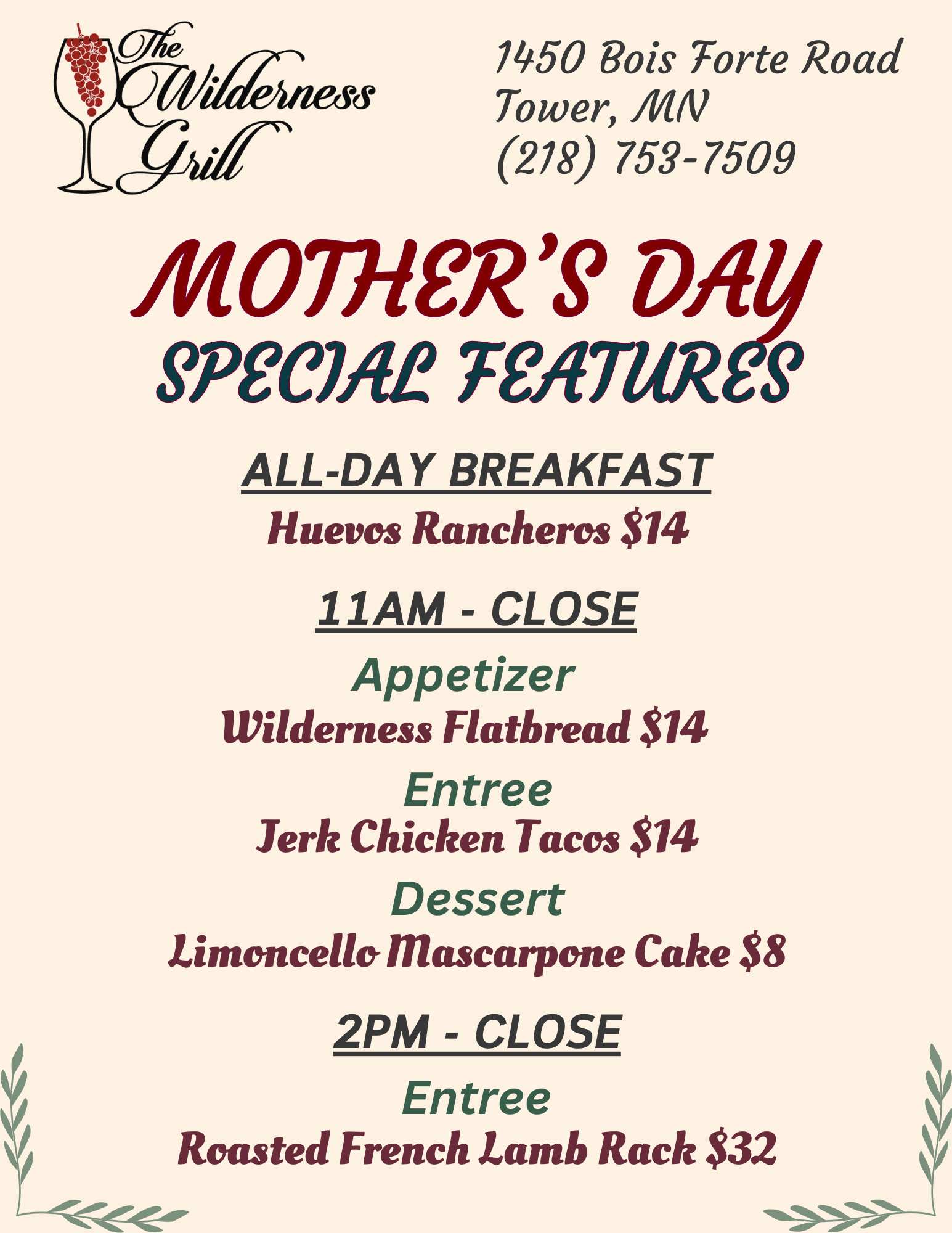 Mothers Day Flyer