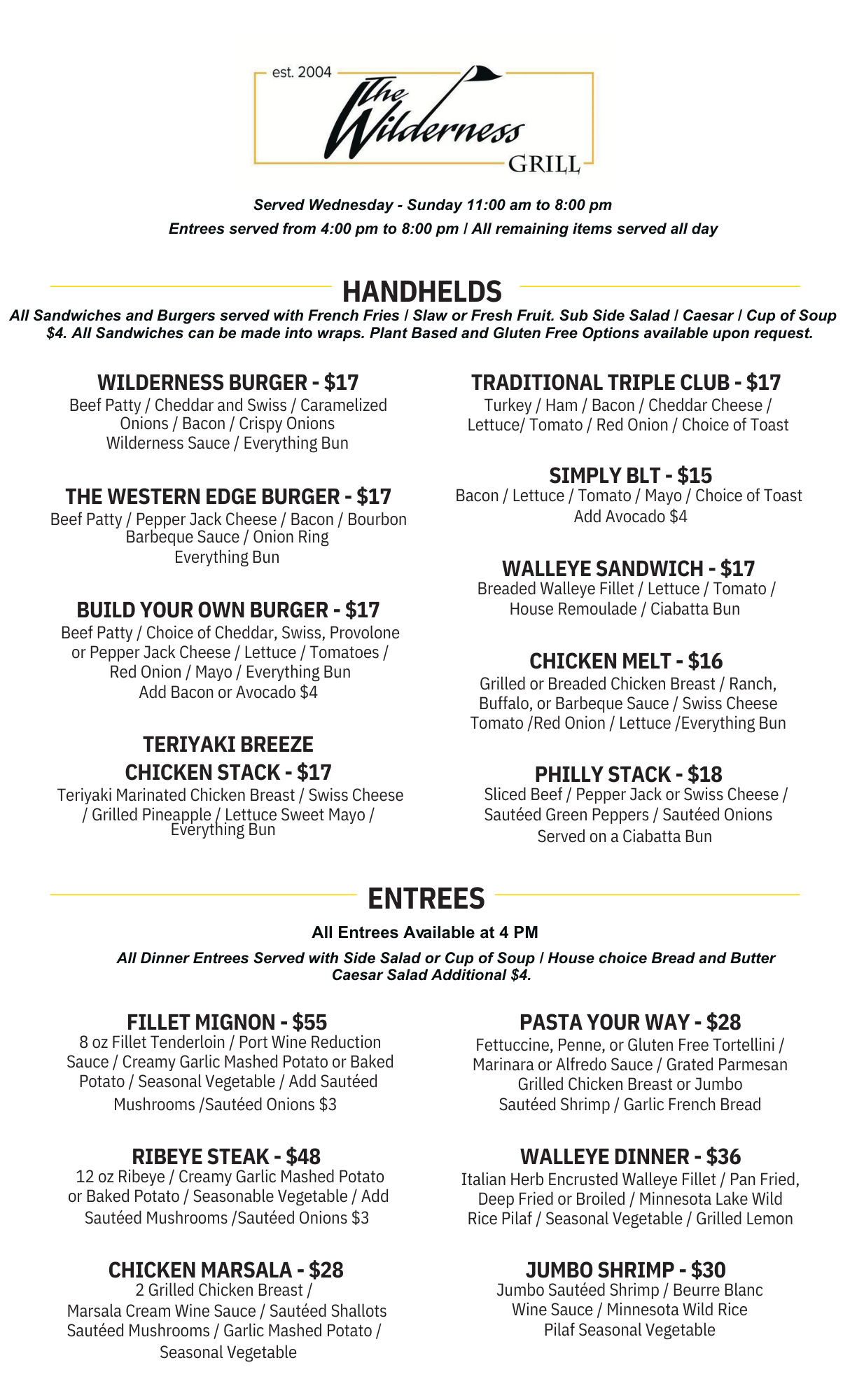 Grill Menu 2